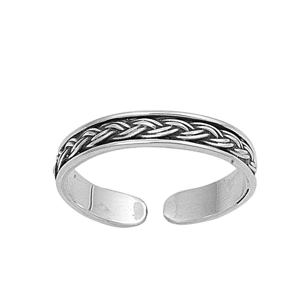 Silver Toe Ring - Bali Design