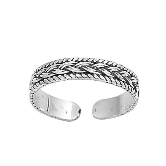 Silver Toe Ring - Bali Design