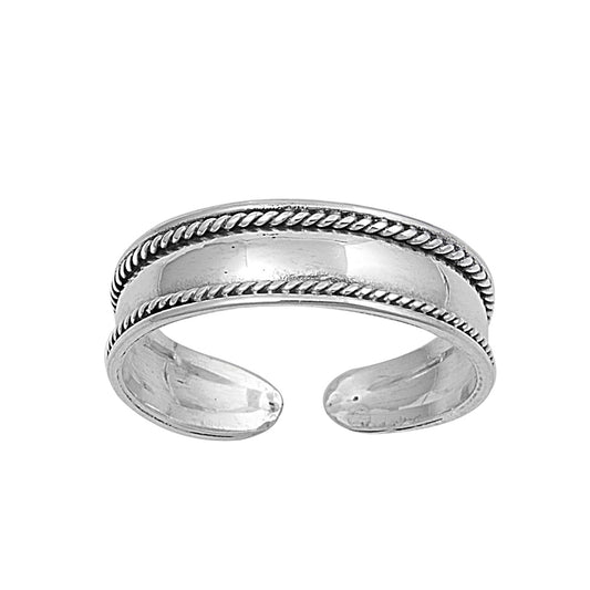 Silver Toe Ring - Bali Design