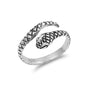 Silver Toe Ring - Snake