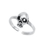 Silver Toe Ring - Skull