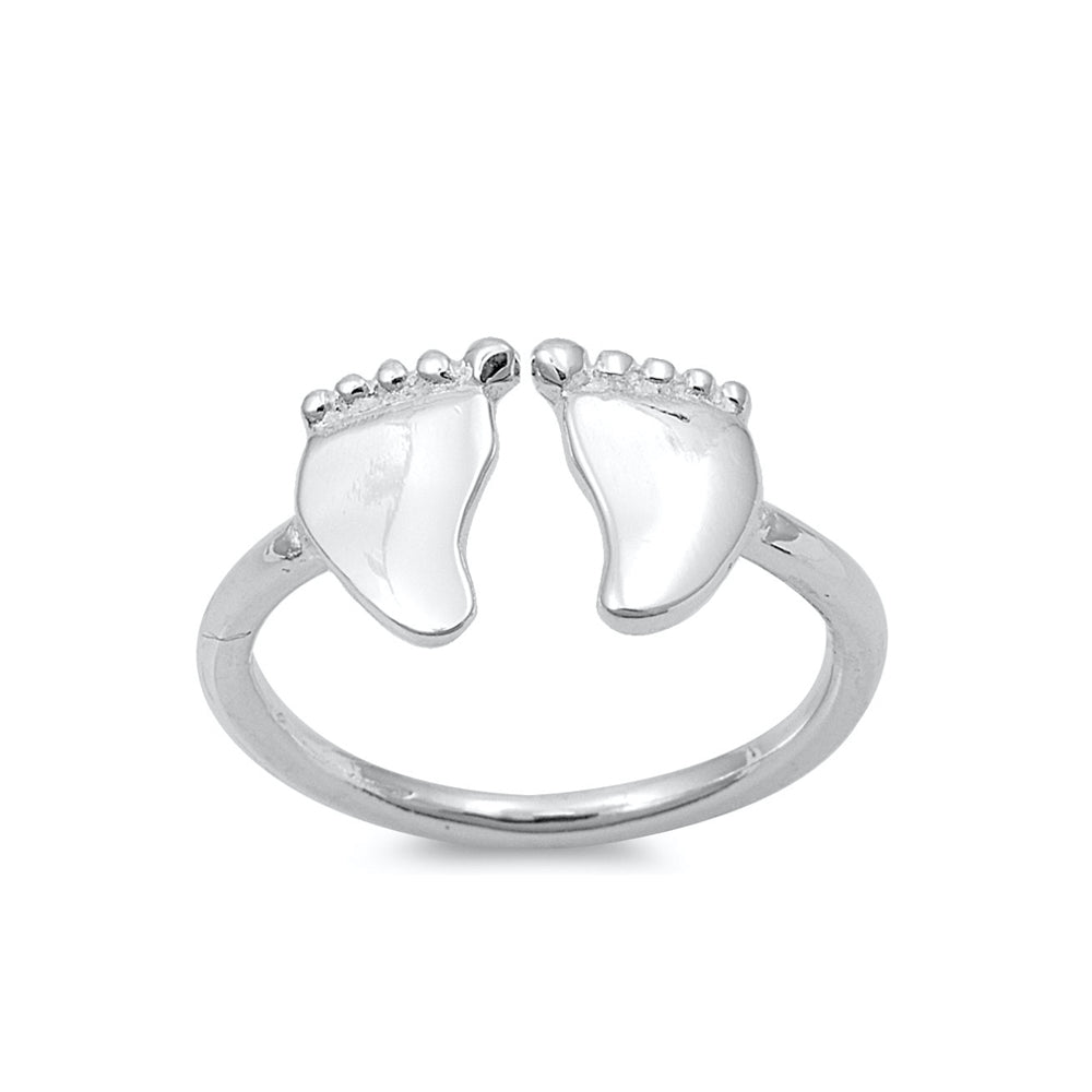 Wholesale Silver Toe Ring - Baby Feet - RT160562 – Sidney Imports