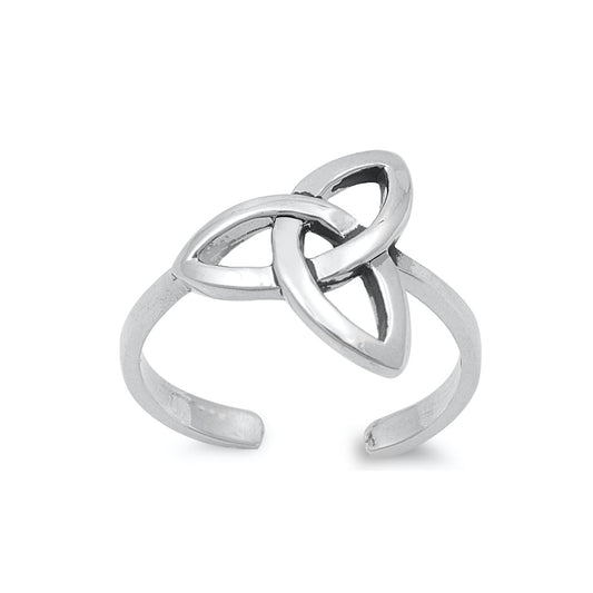 Silver Toe Ring - Celtic Design