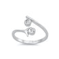 Silver CZ Toe Ring