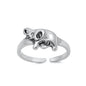 Silver Toe Ring - Elephant