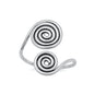 Silver Toe Ring - Spirals