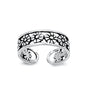Silver Toe Ring - Flower