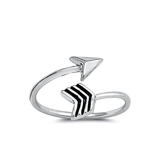 Silver Toe Ring - Arrow