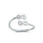 Silver Toe Ring - Infinity