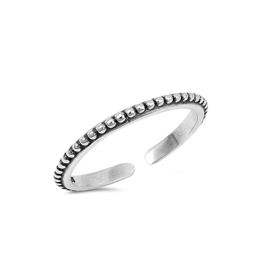 Silver Toe Ring - Bali Design