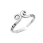 Silver Toe Ring - Spiral