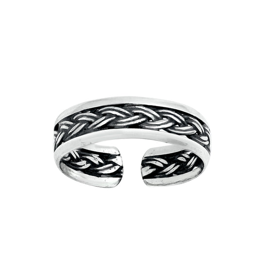 Silver Toe Ring - Bali Design