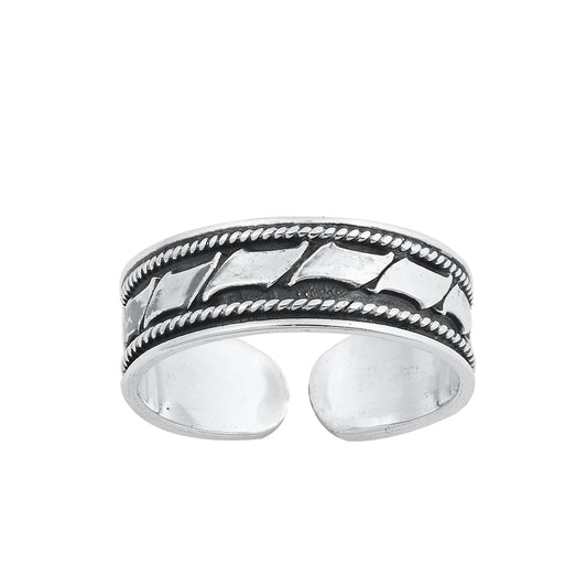 Silver Toe Ring - Bali Design