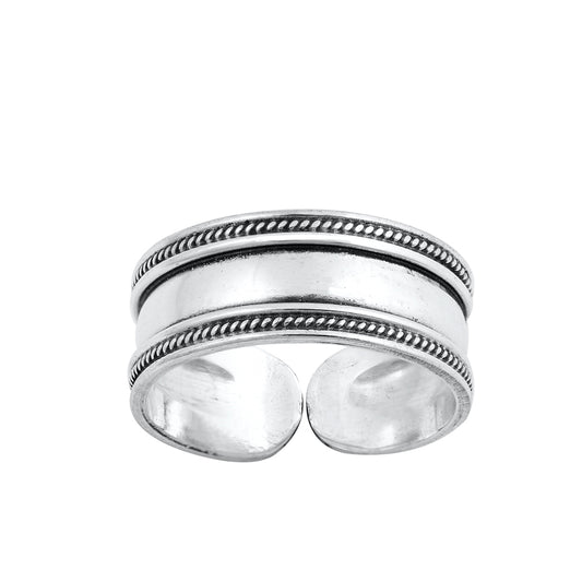 Silver Toe Ring - Bali Design