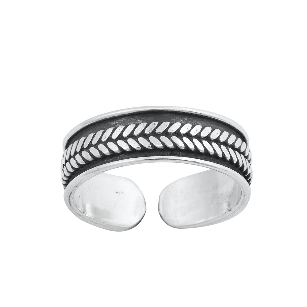 Silver Toe Ring - Bali Design