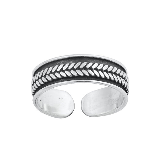 Silver Toe Ring - Bali Design