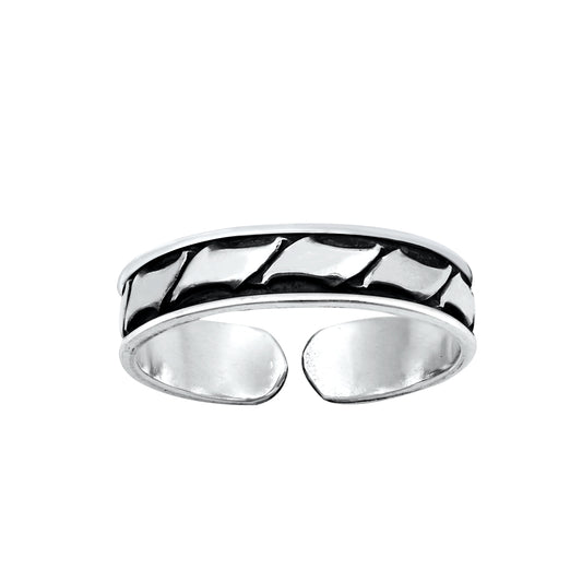 Silver Toe Ring - Bali Design