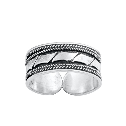 Silver Toe Ring - Bali Design