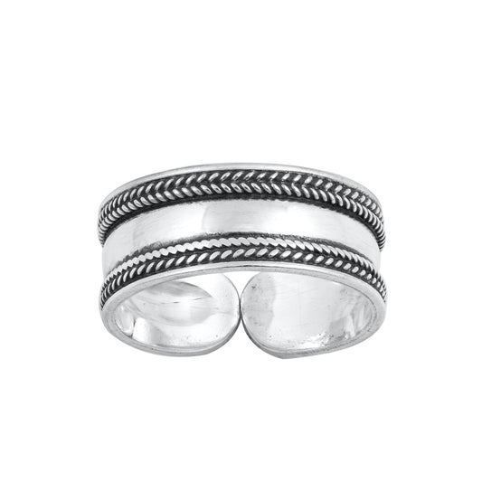 Silver Toe Ring - Bali Design