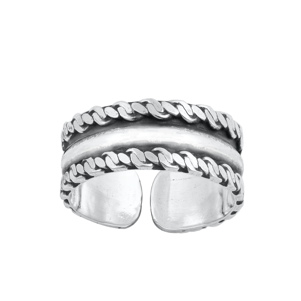 Silver Toe Ring - Bali Design