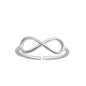 Silver Toe Ring - Dainty Infinity