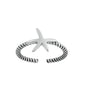 Silver Toe Ring - Starfish