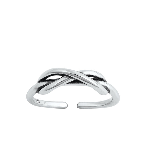 Silver Toe Ring - Infinity