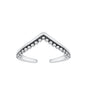 Silver Toe Ring - V Shaped