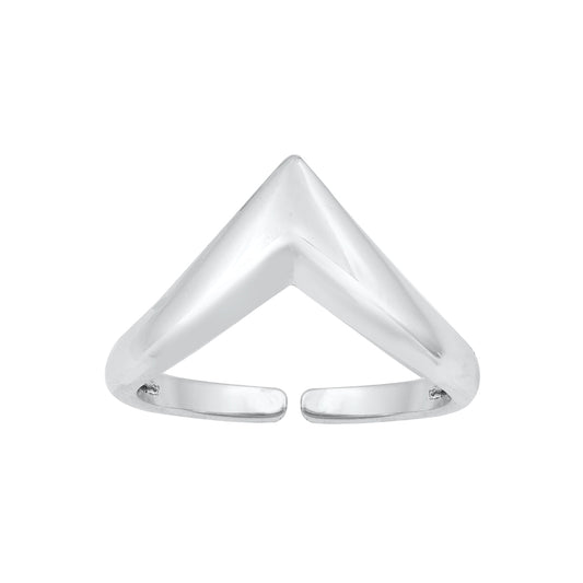 Silver Toe Ring -  V Shaped