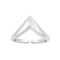 Silver Toe Ring -  V Shaped