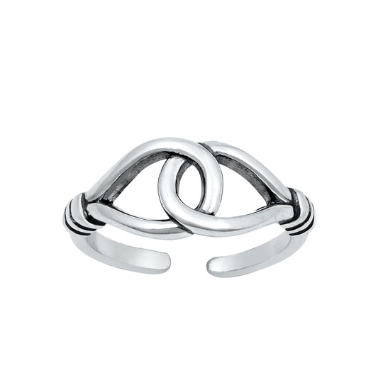 Silver Toe Ring - Loop