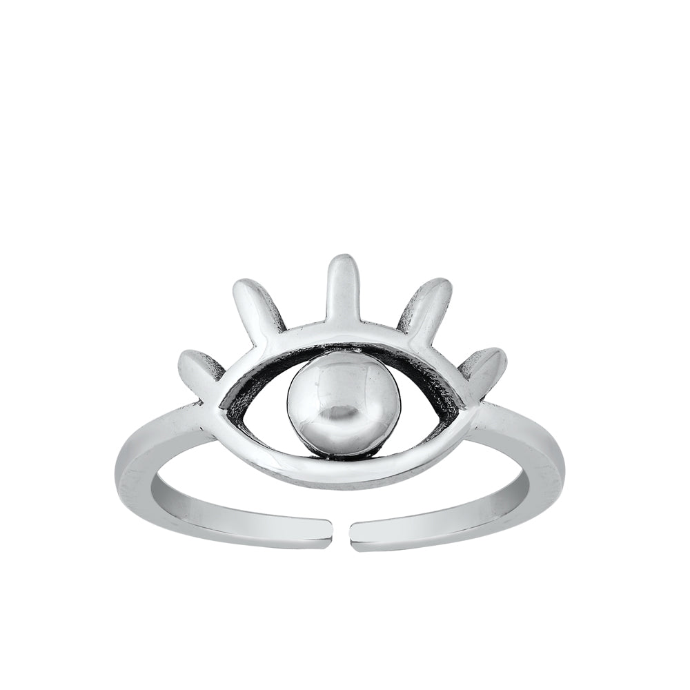 Silver Toe Ring - Eye