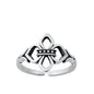 Silver Toe Ring - Fleur De Lis