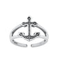 Silver Toe Ring - Anchor