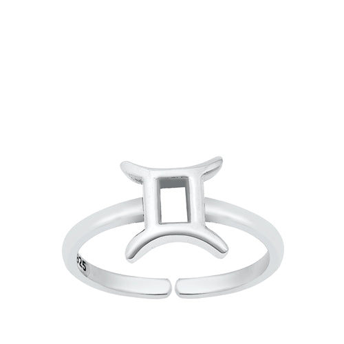 Wholesale Silver Toe Ring - Gemini Zodiac Sign - RT160875 – Sidney Imports