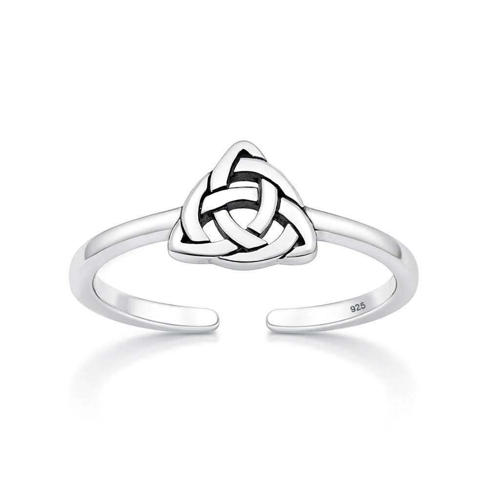 Silver Toe Ring - Celtic Knot