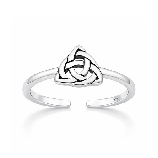 Silver Toe Ring - Celtic Knot