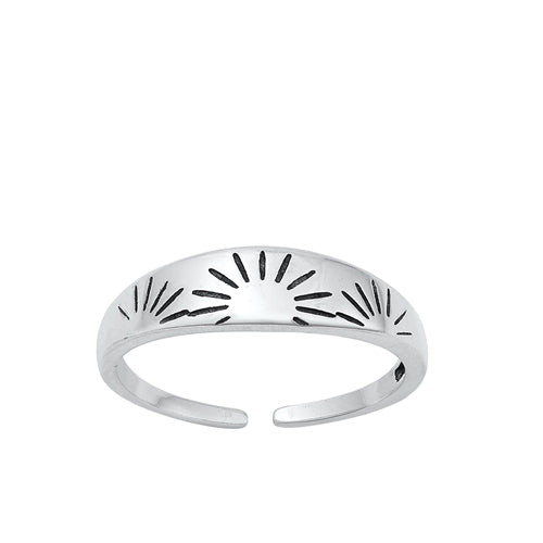 Wholesale Silver Toe Ring - Sun Rays - RT160976 – Sidney Imports