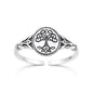 Silver Toe Ring - Celtic Tree