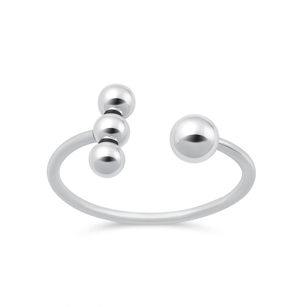 Silver Toe Ring - Bead