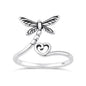 Silver Toe Ring - Dragonfly