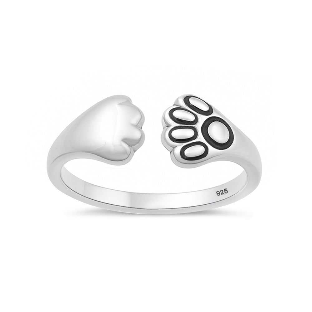 Silver Toe Ring - Pet Paws