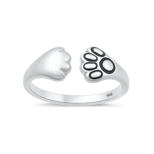 Silver Toe Ring - Pet Paws
