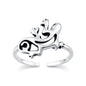 Silver Toe Ring - Gecko