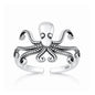 Silver Toe Ring - Octopus