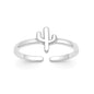 Silver Toe Ring - Cactus