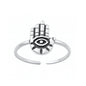 Silver Toe Ring - Hamsa