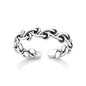 Silver Toe Ring - Mushroom Band