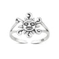Silver Toe Ring - Sun