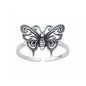 Silver Toe Ring - Butterfly